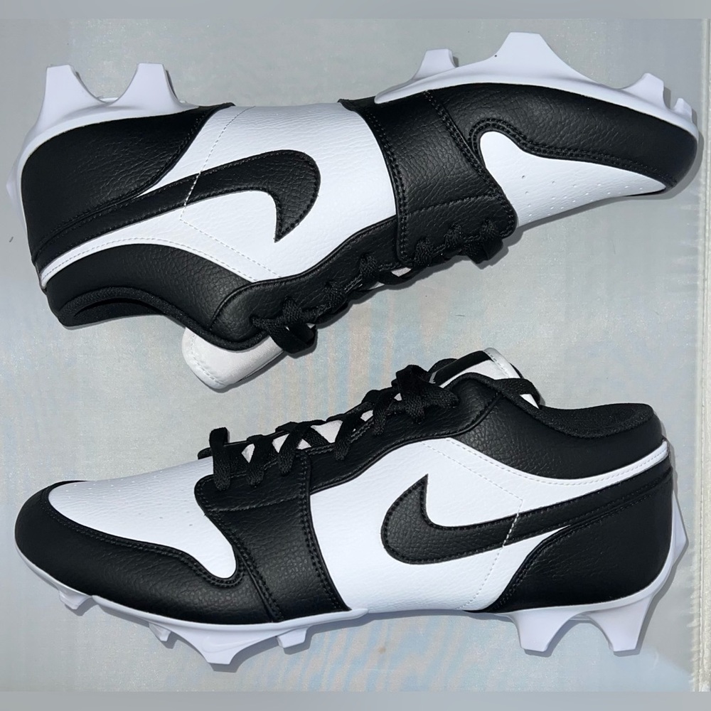 Nike Air Jordan 1 Low TD Panda Black White Football Cleats FJ6245-100 Men 14 New